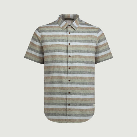 Kathmandu  Flaxton Short Sleeve Shirt Ripple / Night Stripe