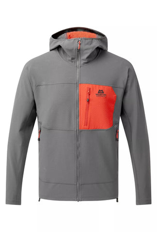 Mountain Equipment Arrow Hooded Jacket Anvil / Red Rock
